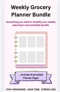 Weekly Grocery Planner Bundle