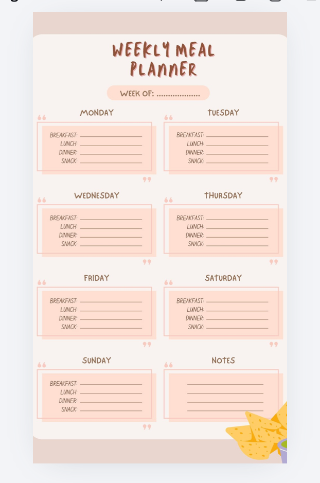 Weekly Grocery Planner Bundle
